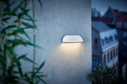 Nordlux Front Indoor Outdoor Patio Terrace Bathroom Wall Light In White (Diam) 26Cm - thumbnail 2