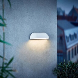 Nordlux Front Indoor Outdoor Patio Terrace Bathroom Wall Light In White (Diam) 26Cm - thumbnail 1