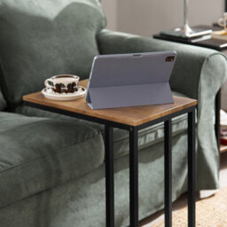 Sobuy Fbt99-F, Nesting Tables  Coffee Tables Side Tables End Tables,black Powder Coated Steel Frame,wooden Effect,w40Xd40Xh60 - thumbnail 4
