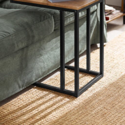 Sobuy Fbt99-F, Nesting Tables  Coffee Tables Side Tables End Tables,black Powder Coated Steel Frame,wooden Effect,w40Xd40Xh60 - thumbnail 5
