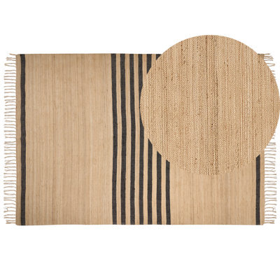 Beliani Rug Ericek Beige 160 X 230 Cm Jute - image 1