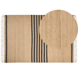 Beliani Rug Ericek Beige 160 X 230 Cm Jute - thumbnail 1