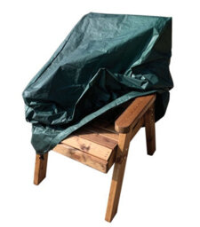 Charles Taylor Trading One Seater Lounger With Cushions - W68 X D135 X H98 - Fully Assembled - Green - thumbnail 4
