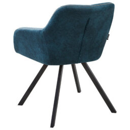 Beliani Set Of 2 Dining Chairs Monee Fabric Teal - thumbnail 8
