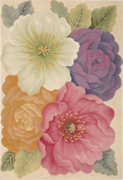 Multicolor Floral Modern Rug For Living Room And Bedroom-160Cm X 251Cm - thumbnail 5