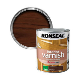 Ronseal Walnut Matt Skirting Wood Varnish, 750Ml - thumbnail 1
