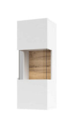 Arte Ava 07 Modern Wall-Hung Cabinet In White Matt - W360mm X H950mm X D300mm - thumbnail 1