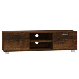 Berkfield Tv Cabinet Smoked Oak 140X40.5X35 Cm Engineered Wood - thumbnail 2