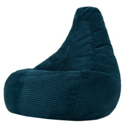 Icon Dalton Xl Jumbo Cord Recliner Bean Bag And Footstool, Teal - thumbnail 4