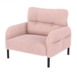 Abrihome Corduroy Fabric, Comfortable Monochrome Single Person Wide Seat Chair, Suitable For Living Rooms And Bedrooms - thumbnail 9