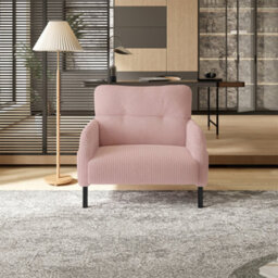 Abrihome Corduroy Fabric, Comfortable Monochrome Single Person Wide Seat Chair, Suitable For Living Rooms And Bedrooms - thumbnail 2