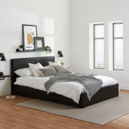 Birlea Berlin Small Double Ottoman Bed Black - thumbnail 2