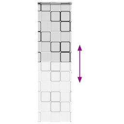 Berkfield Shower Roller Blind With Cassette 80X240 Cm Fabric Width 76 Cm - thumbnail 5