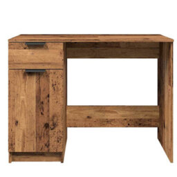 Berkfield Desk Old Wood 100X50X75 Cm Engineered Wood - thumbnail 5