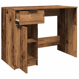 Berkfield Desk Old Wood 100X50X75 Cm Engineered Wood - thumbnail 8