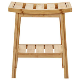 Beliani Side Table Tremont Bamboo Light Brown - thumbnail 4