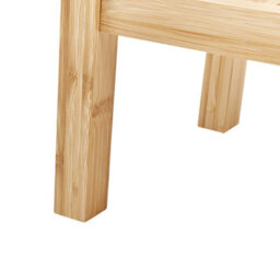 Beliani Side Table Tremont Bamboo Light Brown - thumbnail 6