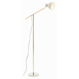 Orsina Chrome Adjustable Floor Lamp, Convenient Office Lamp, Space-Saver Floor Lamp, Rotating Bedroom Lamp - thumbnail 2