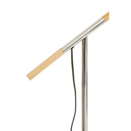 Orsina Chrome Adjustable Floor Lamp, Convenient Office Lamp, Space-Saver Floor Lamp, Rotating Bedroom Lamp - thumbnail 4