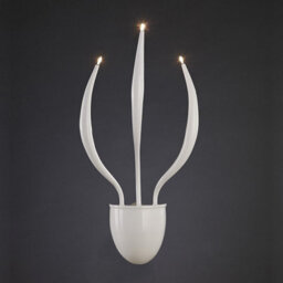 Luminosa Lighting Luminosa Llamas Wall Lamp 3 Light G4 White, Not Led/cfl Compatible - thumbnail 2