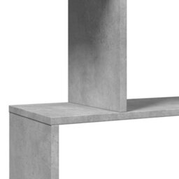 Berkfield Room Divider Bookcase 3-Tier Concrete Grey 70X24X97 Cm Engineered Wood - thumbnail 9