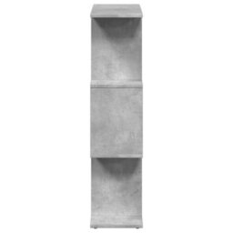 Berkfield Room Divider Bookcase 3-Tier Concrete Grey 70X24X97 Cm Engineered Wood - thumbnail 6
