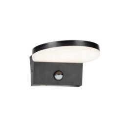 CGC Lighting Cgc Outdoor Outside Security Wall Light Pir Motion Sensor Led Integrated Led Ip65 Black - thumbnail 4