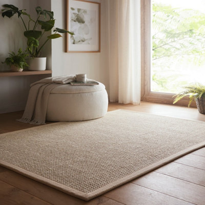Origins Sisal Boucle With Beige Border Rug -67Cm X 200Cm - image 1