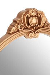 Orsina Tina Gold Finish Round Acanthus Leaf Wall Mirror - thumbnail 3