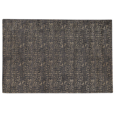 Beliani Rug Esel Gold 140 X 200 Cm Viscose - image 1