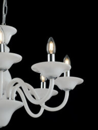 Luminosa Lighting Luminosa Soffio 6 Light Chandeliers White 66X50Cm - thumbnail 2