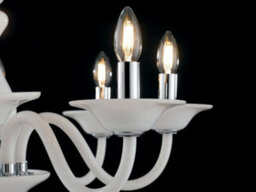 Luminosa Lighting Luminosa Soffio 6 Light Chandeliers White 66X50Cm - thumbnail 3