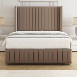 Bsspoke Luna Divan Bed Mink Plush Velvet 54Inch Headboard & Footboard 2 Drawers Footend & No Mattress In 4Ft 4Ft6 5Ft 6Ft - thumbnail 3