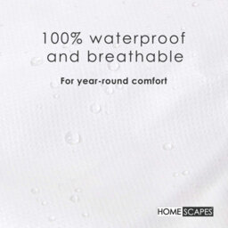 Homescapes Polypropylene Waterproof Duvet Protector, Double - thumbnail 3