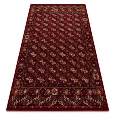 RugsX Wool Carpet Omega Buchara Frame, Circles Ruby 235X350 Cm - image 1
