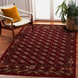 RugsX Wool Carpet Omega Buchara Frame, Circles Ruby 235X350 Cm - thumbnail 5