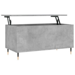 Berkfield Coffee Table Concrete Grey 90X44.5X45 Cm Engineered Wood - thumbnail 2