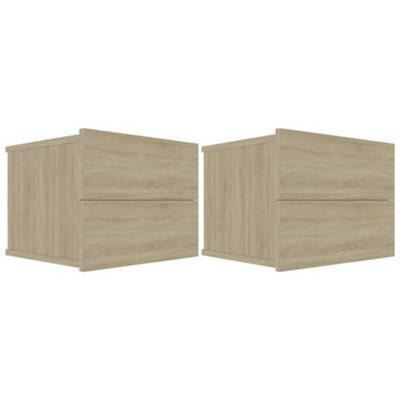 Berkfield Classic Bedside Cabinets 2 Pcs Sonoma Oak 40X30X30 Cm Engineered Wood - image 1