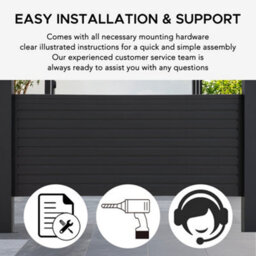 Sunjoy Replacement Bar For Louvered Pergola, 3M Side (Powder Coated) - thumbnail 5