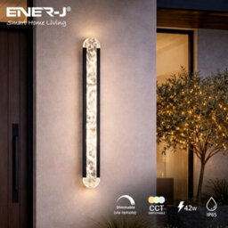 Ener-J Designer Acrylic Wall Light 1000mm Black 42W Cct Dimming - thumbnail 2