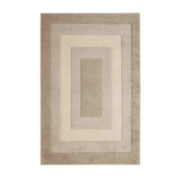 Melrose Portia Border Latte Indoor Large Area Rug 12mm Pile Height 160/230Cm - thumbnail 4