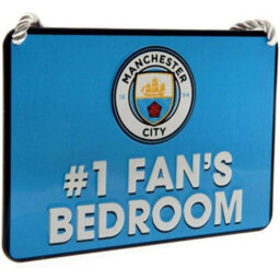 Manchester City Fc 1 Fans Bedroom Door Sign Blue/white (One Size) - thumbnail 2