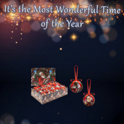Christmas Bauble Decoration 12 Piece 7. 5Cm Bauble Set Santas Workshop - thumbnail 3