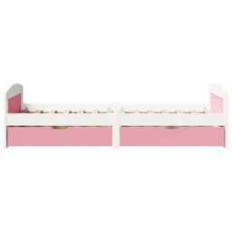 Berkfield Day Bed With 2 Drawers Without Mattress Irun White&pink 90X200 Cm - thumbnail 5