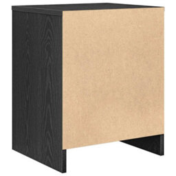 Berkfield Durable Bedside Cabinets 2 Pcs With Drawer Black 40X34X50 Cm - thumbnail 7
