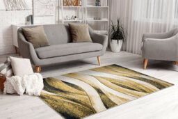 RugsX Carpet Fusion 1617 Yellow Cream - Waves, Modern, Abstract 80X150 Cm - thumbnail 5