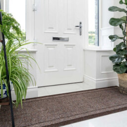 Loomed Brown Hard Wearing Non Slip Cut To Measure Runner Utility Mat 66Cm Wide (2Ft 2In W X 13Ft L)