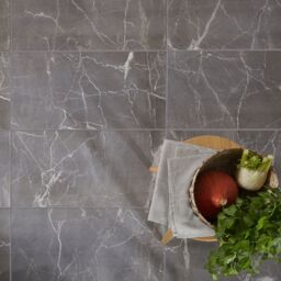 GoodHome Elegance Silver Gloss Marble Effect Ceramic Indoor Wall & Floor Tile, Pack Of 7, (L)600mm (W)300mm - thumbnail 7