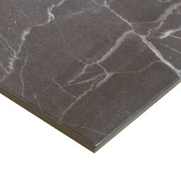 GoodHome Elegance Silver Gloss Marble Effect Ceramic Indoor Wall & Floor Tile, Pack Of 7, (L)600mm (W)300mm - thumbnail 3