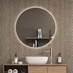 Royal Bathrooms Enso 800 X 800mm Round Led Illuminated Anti-Fog Mirror With Touch Sensor - thumbnail 4